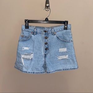 Levi’s 950 Distressed Shorts